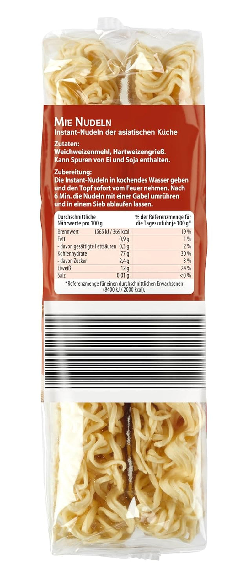 Bamboo Garden - Mie-Nudeln | Instantnudeln für die asiatische Küche | Ideal für Wok-Gerichte oder Suppen Veganer | 250g Beutel