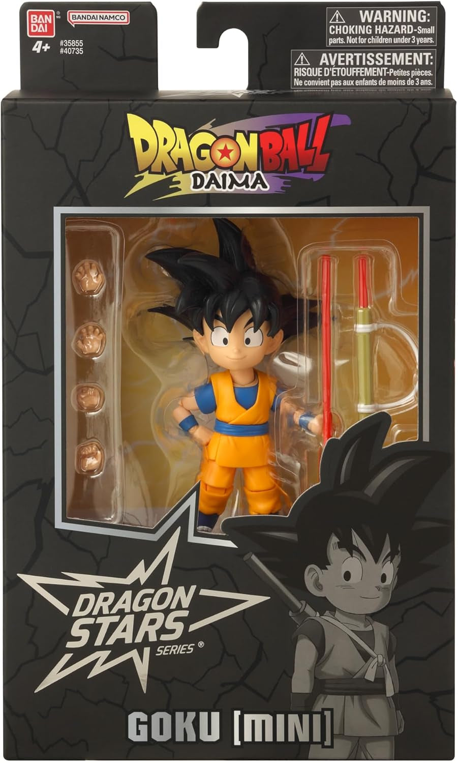 BANDAI - Dragon Ball Daima Kid Goku - Dragon Star Figur 17 cm - Kid Goku Figur mit Zubehör - Offizielle Dragon Ball Lizenz - Bewegliche Mini Goku Figur - Spielzeug ab 4 Jahren - 40735 Actionfiguren Naty Shop