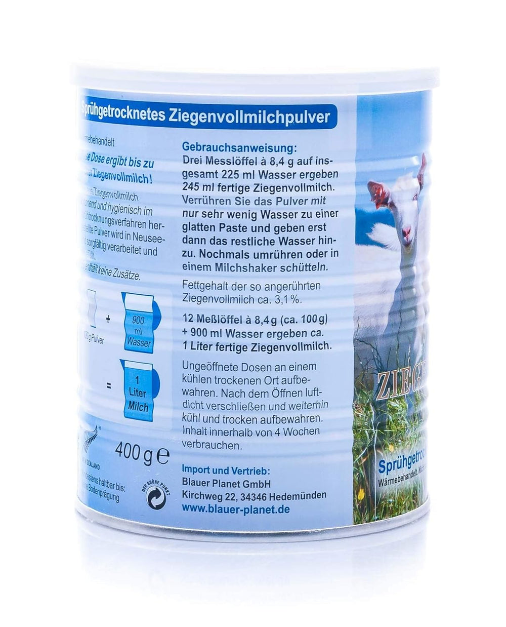 Ziegenmilchpulver 400 g - 1 Stück