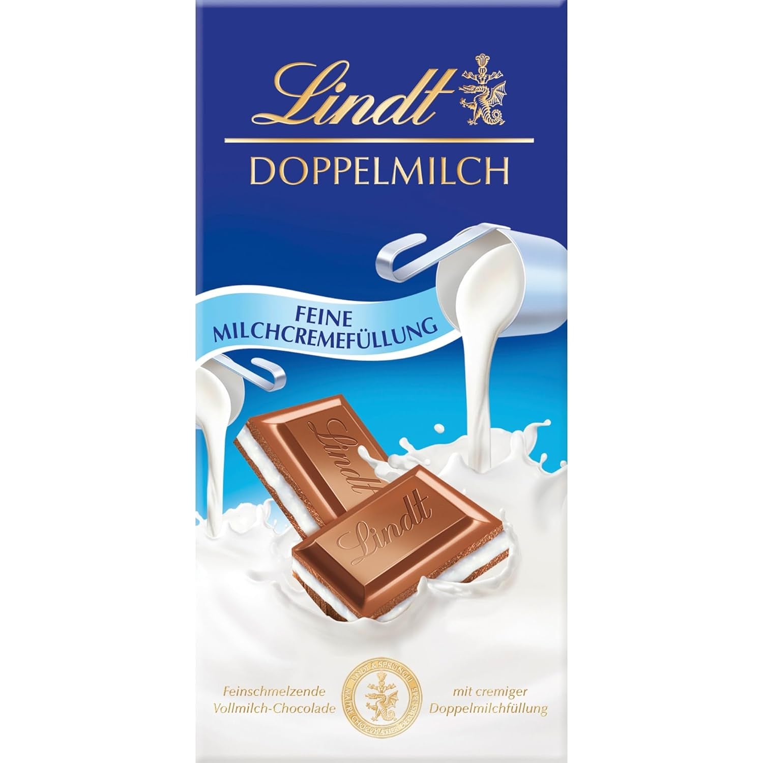 Lindt-Schokolade | Milchschokolade-Haselnuss-Riegel | 100g | Zarte, geschmolzene Milchschokolade mit knusprigen Haselnussstückchen | Schokoladenriegel