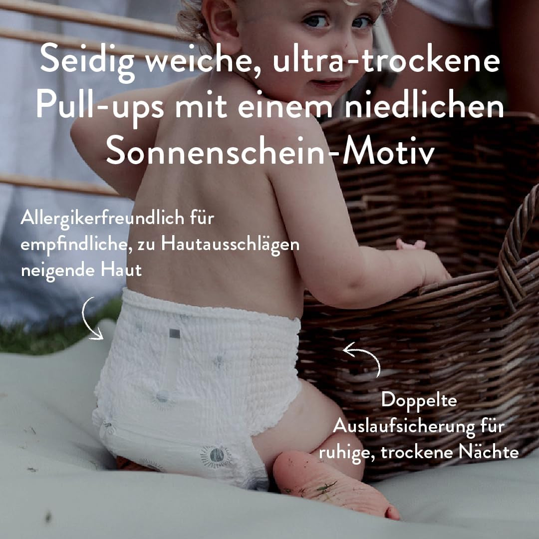 Push-Up-Windeln, Größe 6 XXL (ab 15 kg) – 1 Beutel mit 21 Stück – Keine Schadstoffe, umweltfreundlich, ultraflach, für den Nachtgebrauch – Hergestellt in Dänemark