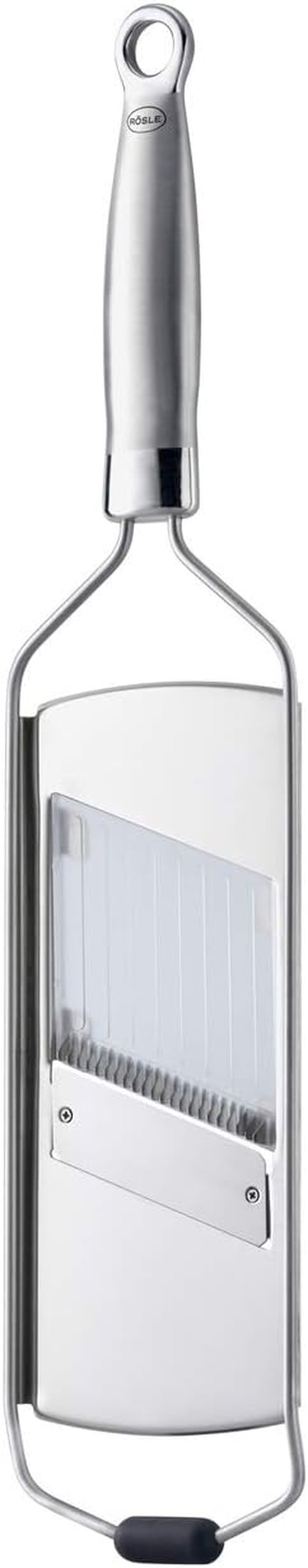 RÖSLE Gourmethobel Hochwertiger Hobel für Trüffel, feine Pilze, Parmesan, Radieschen, dünne Scheiben, Edelstahl 18/10 Schäler RÖSLE Juliennehobel