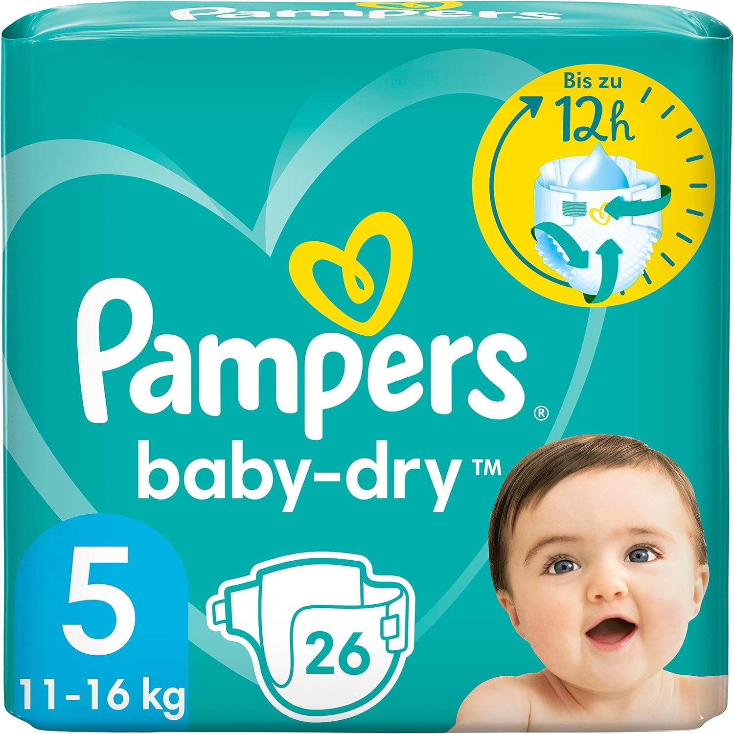 Windeln Pampers 81657566 Baby-Dry Pants, weiß