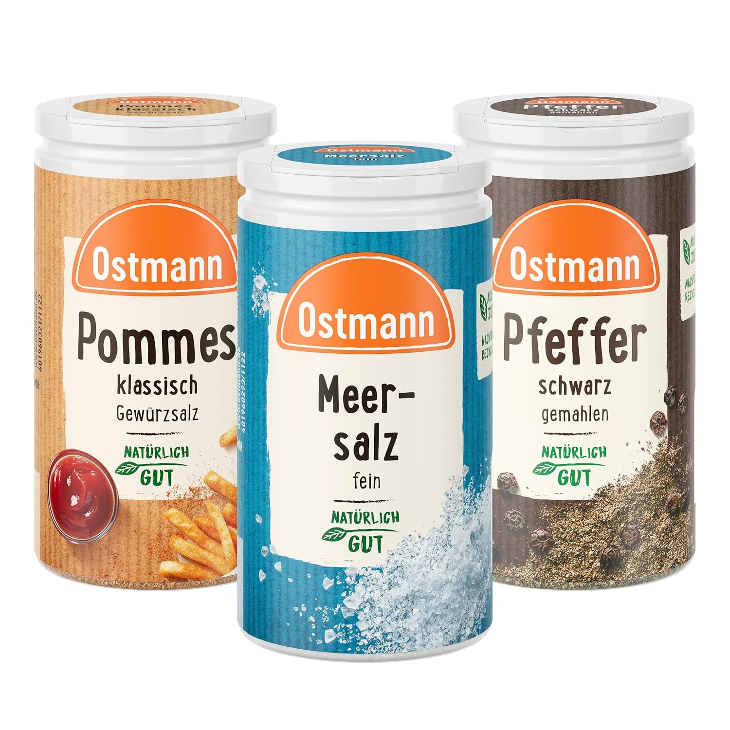 Ostmann Gewürze - gefülltes Gewürzregal mit 21 Gewürzdosen | Set aus Gewürzen, Kräutern, Gewürzmischungen | zum Aufhängen | für die Schranktür | Isst: 1 Stück