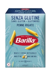 Barilla Penne Rigate glutenfreie Pasta aus köstlichem Mais und Reis – perfekt für Menschen mit Zöliakie oder Glutenunverträglichkeit (14 x 400 g)