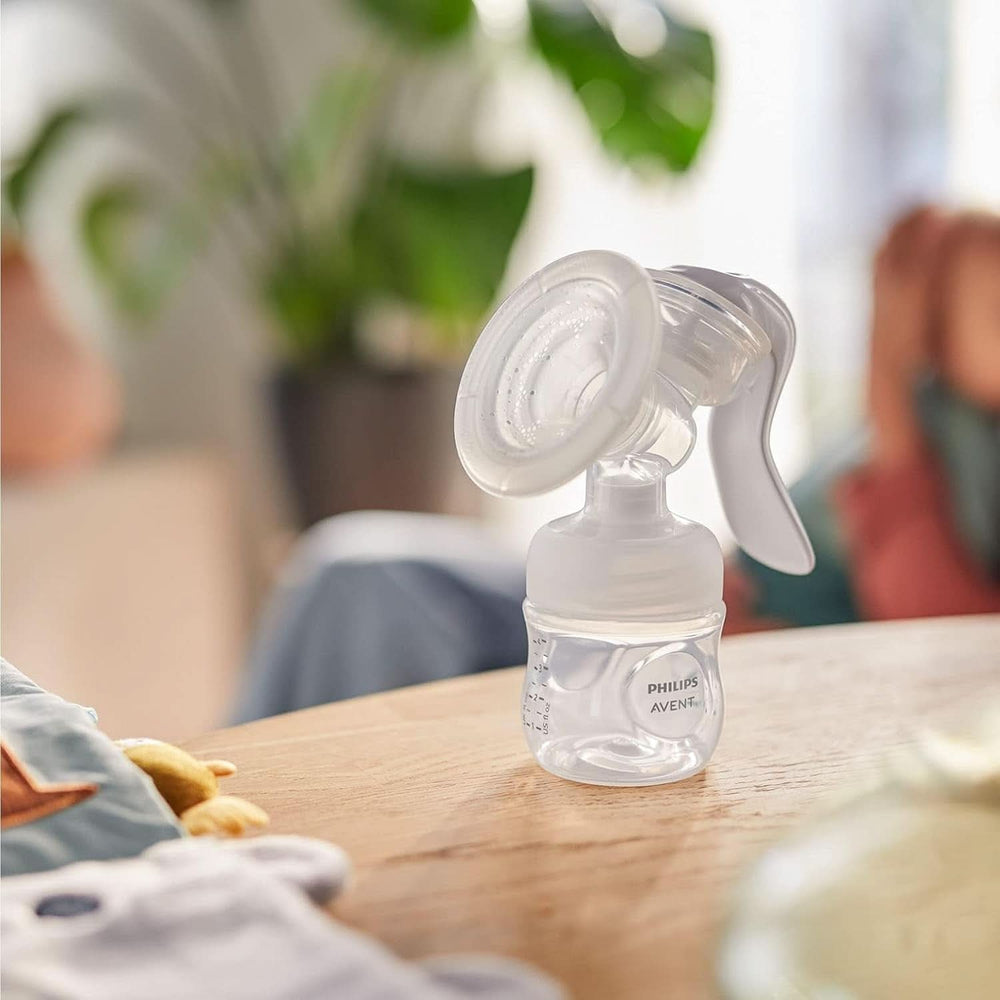 Philips Avent Handmilchpumpe - Einfaches Abpumpen, Mit Natural-Motion Technologie, Bpa-Frei (Modell SCF430/01) Transparentes Zubehör Essen und Stillen Bebe Naty Shop