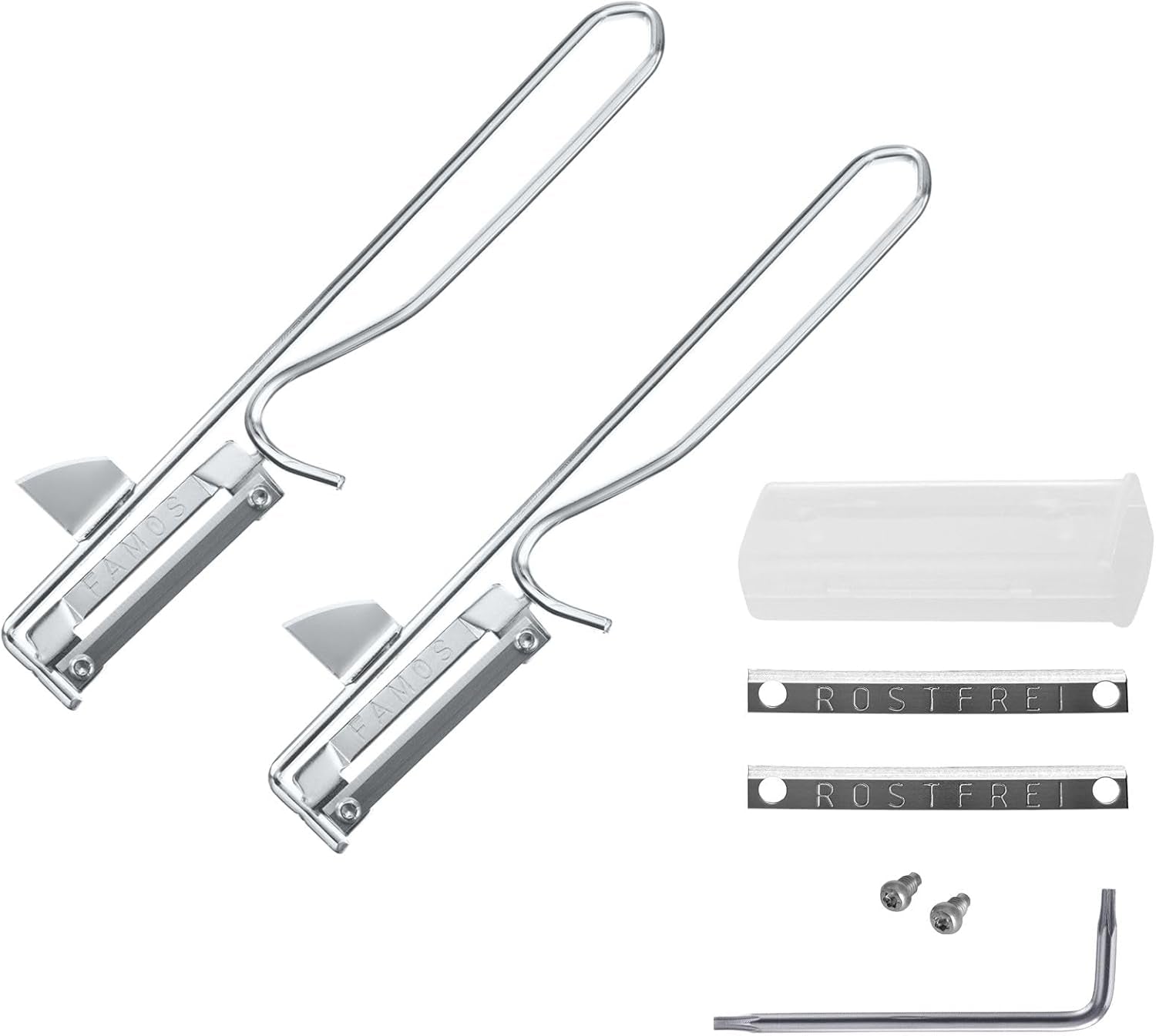 Westmark 106122E1 Schäler, Chromstahlklinge, Edelstahlschäler, Naty Shop Silber