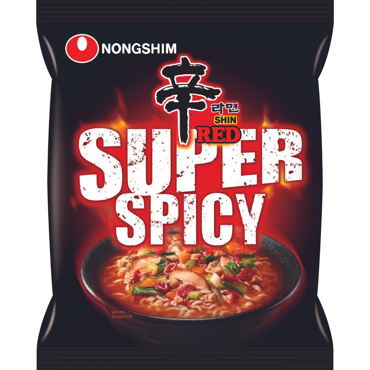 NONGSHIM – Instant Shin Red Spicy Nudeln – 6 x 120 g – Multipack