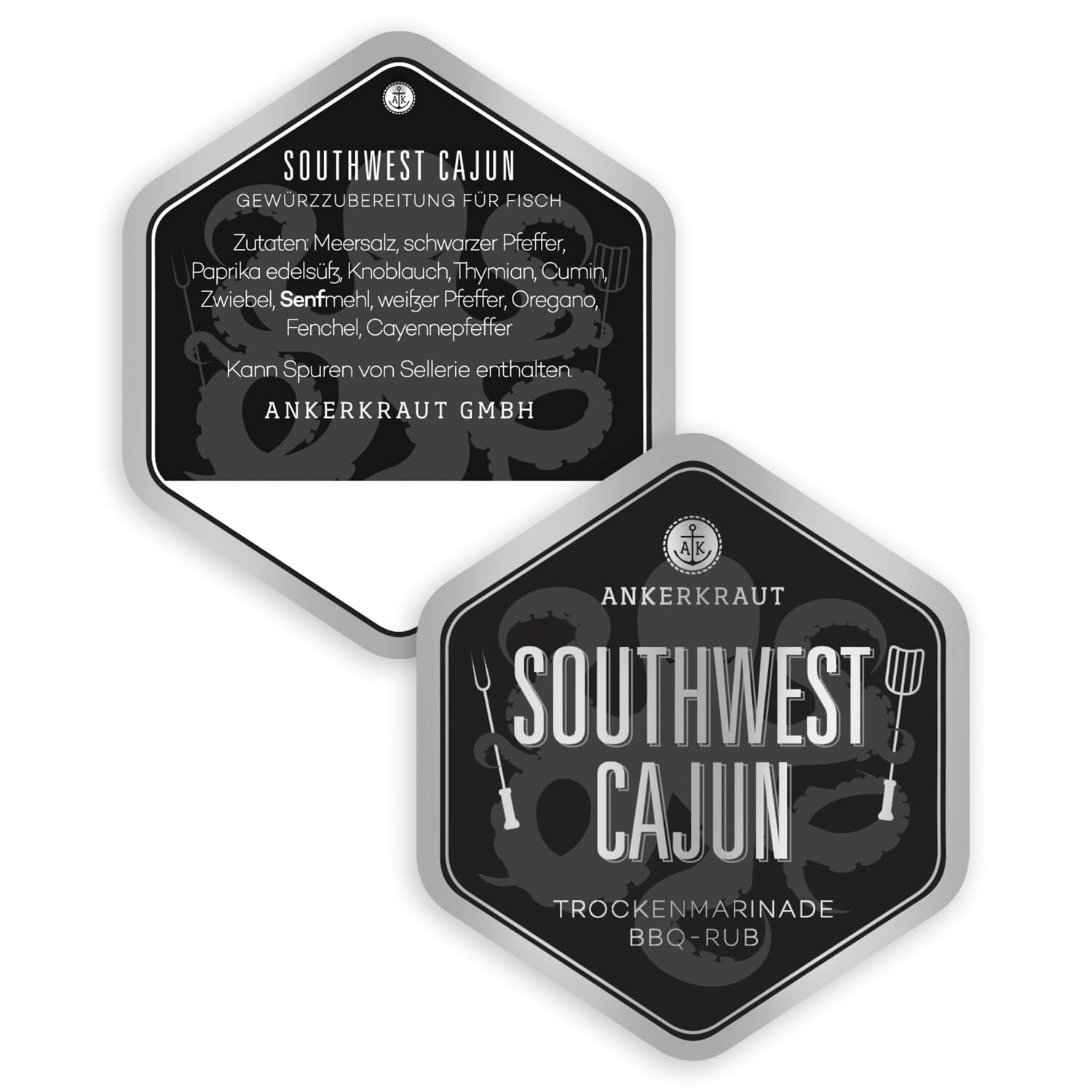 Ankerkraut Southwest Cajun, BBQ Rub Gewürzmischung zum Zubereiten von Gumbos und Jambalaya Gerichten, 170g in Streuer