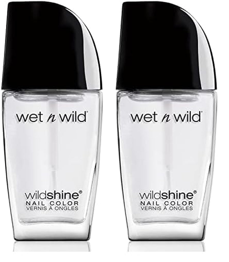 Wet n Wild Wild Shine Nagellack, frei von Formaldehyd, Toluol und Phthalaten, lang anhaltende, schnell trocknende Formel, Tickled Pink (2er-Pack)
