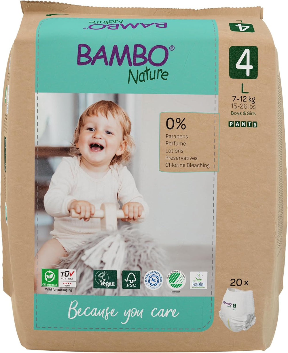 Bambo Nature Babywindeln, Größe 6 (15+ kg) – Monatsbox mit 90 Stück | Säuglingswindeln mit verbessertem Auslaufschutz | Maximaler Komfort und Freiheit für aktive Kinder | Dermatologisch getestete Windeln