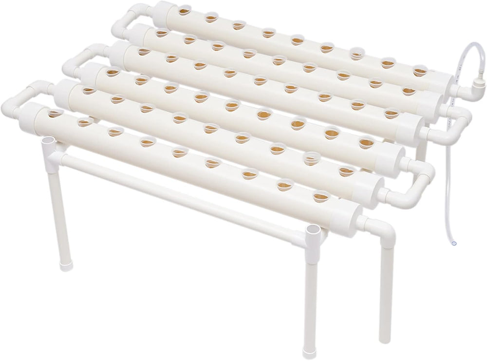 Hydroponische Systeme Grow Set Hydrokultur Pflanze Gemüse Hydroponische Pflanzen BewäSserung System Garten Kit Garden Tool Pflanze Sites Growing Hydroponics Hydroponisches Anzuchtsystem 54LöCher 6Rohr