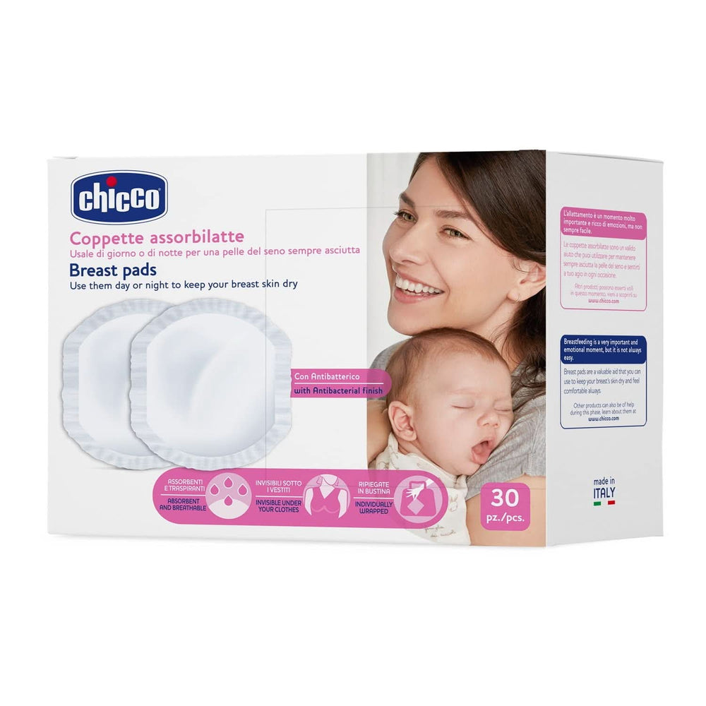 Chicco Acterielle Natural Feeling Stilleinlagen, 30 Stück Lebensmittel- und Stillzubehör Bebe Naty Shop