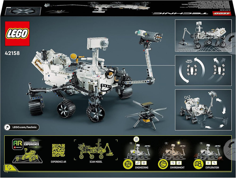 LEGO Weltraumspielzeugset 42158 Technic NASA Mars Rover Perserverance mit AR-App, wissenschaftliches Bauspielzeug für Mädchen und Jungen 10+ Bausätze Besuchen Sie den LEGO-Store