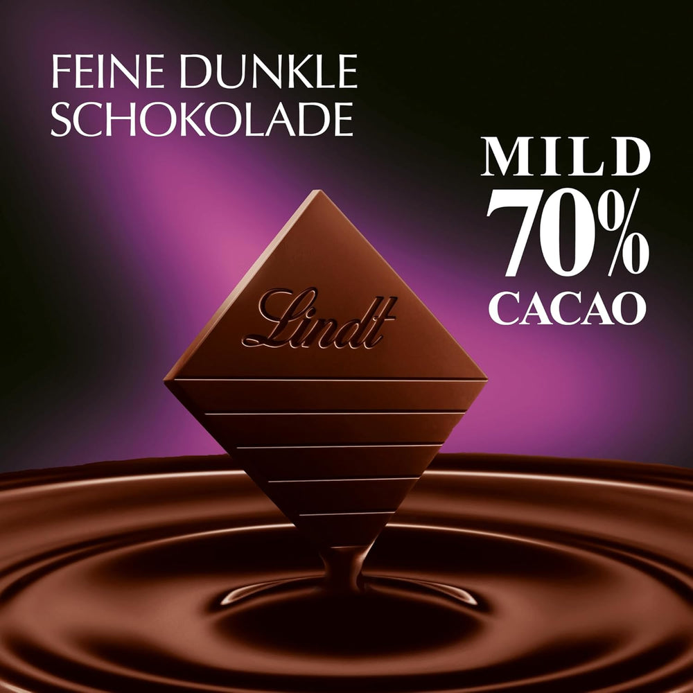 Lindt-Schokolade | EXCELLENCE Mild Stick 70 % | 100g | Milde dunkle Schokolade mit intensivem Kakaogeschmack | Veganer Schokoriegel