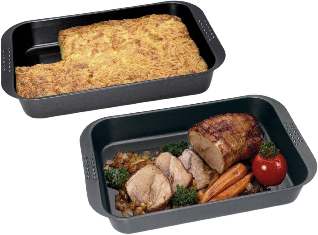 Chg Backform, ILAG Special 2-Schicht Antihaftbeschichtung, Sonstige, Jeweils Ca. 28,5 X 23 X 4 Cm, 9878-41, Jeweils Ca. 28,5 X 23,0 X 4,0 Cm Matrite si tavi pentru copt Naty Shop Ofen-Set Extra Hoch