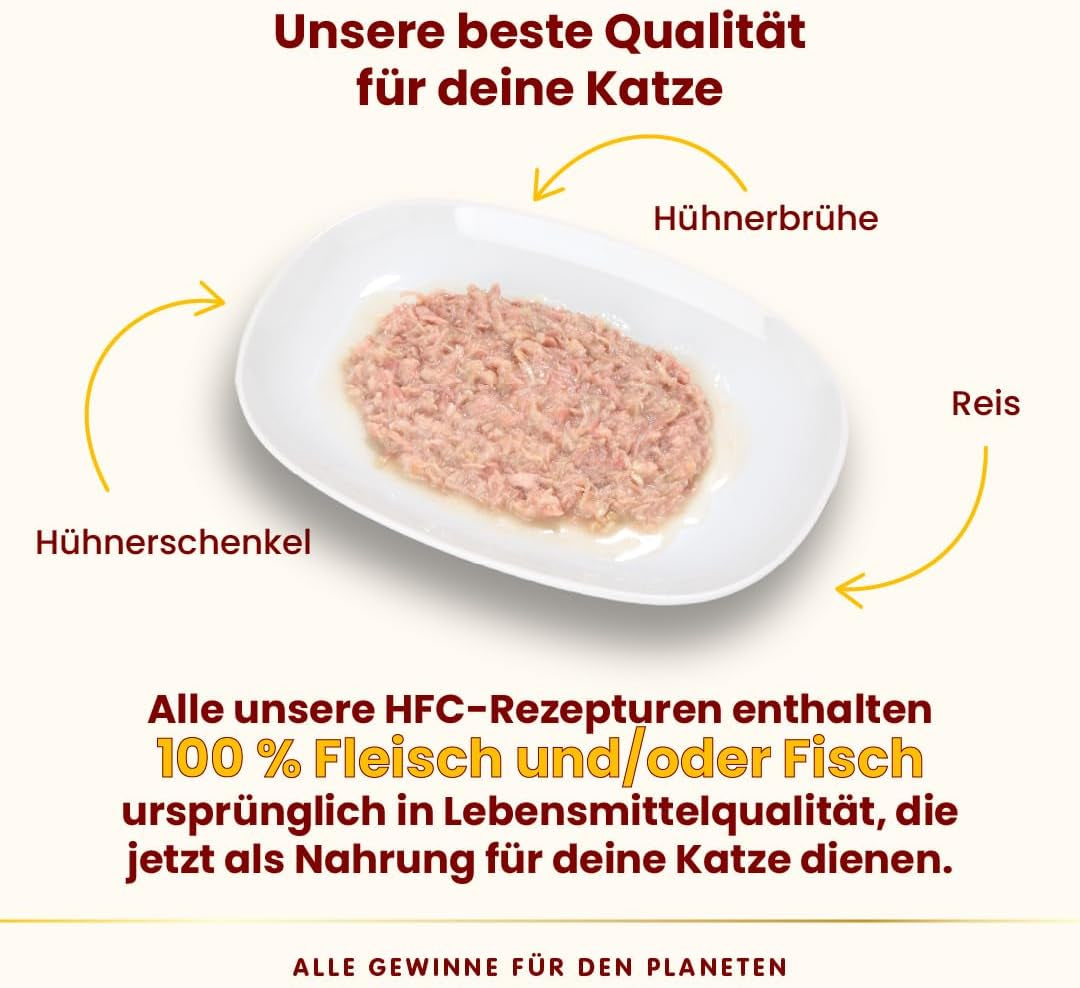 Almo Nature HFC Hrană umedă naturală pentru pisici - Rețete asortate cu pui - 6 x 70g