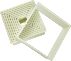 Corta MASAS CUADRADO LISO (9 buc)