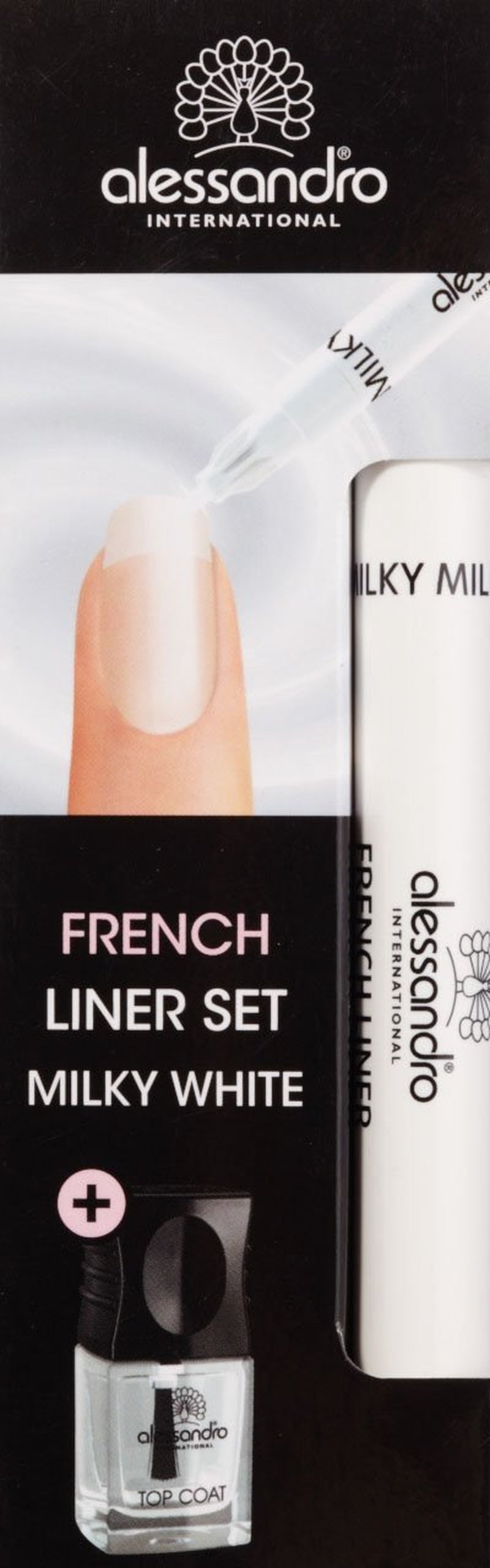 Alessandro Effect French Liner Milk White, 1er-Pack (1 x 5 ml + 3,2 ml)