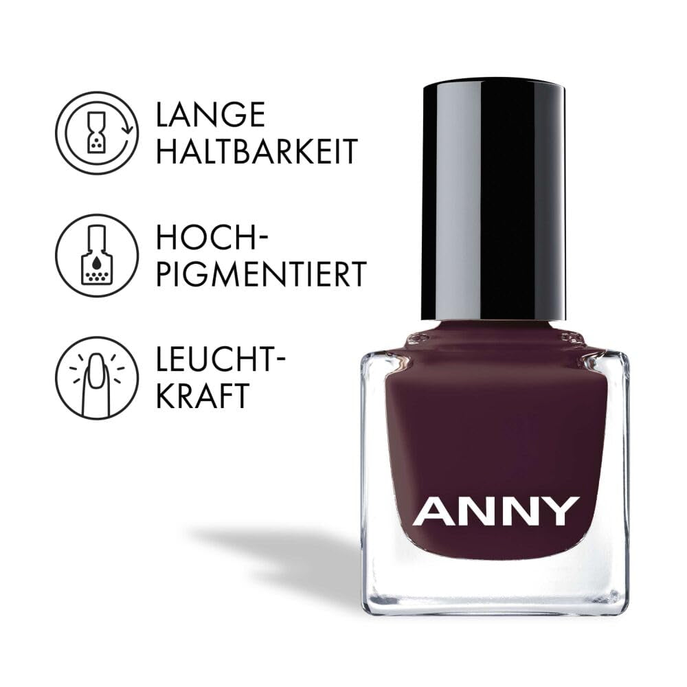 ANNY Nagellack – Hochwertiger farbiger Nagellack mit langanhaltendem Glanz, splitterfest und schnell trocknend, Farbe: Dresscode Luxury – 15 ml