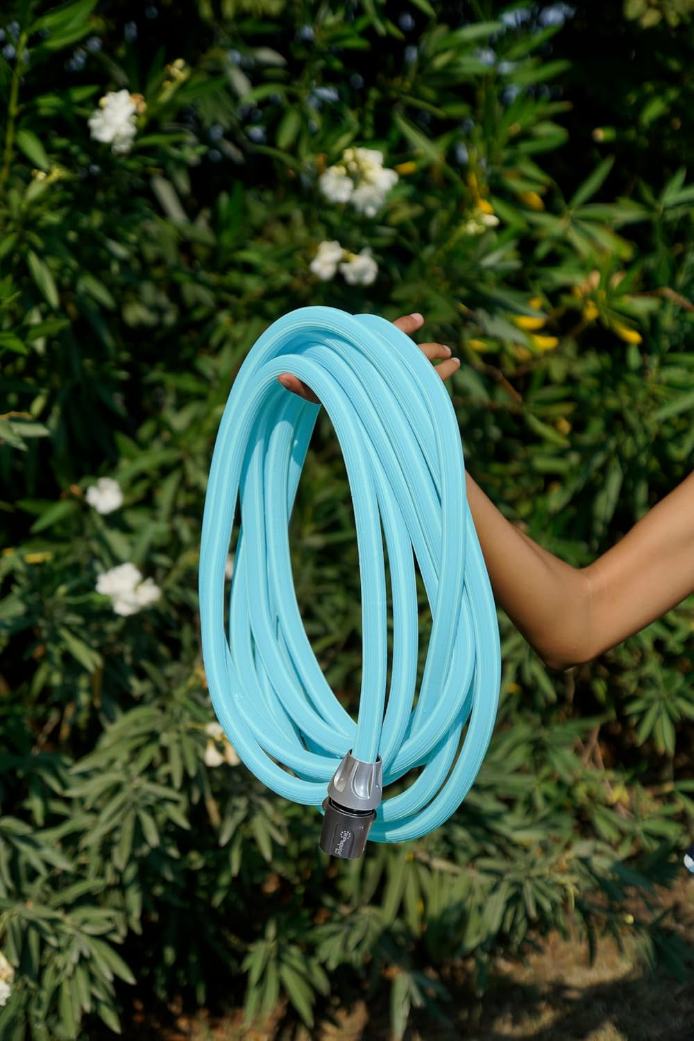 Furtun de grădină extensibil până la 7,5 metri, 1/2" (12,5 mm), cu duș de mână și 8 funcții, Idroeasy