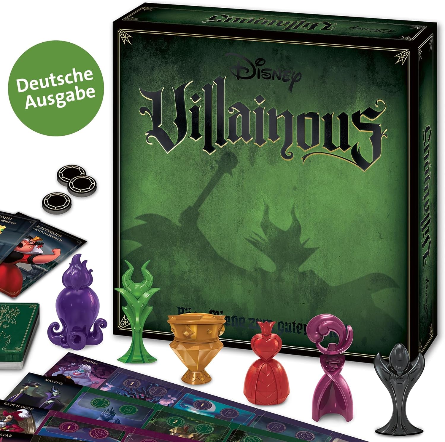 Ravensburger Familienspiel Disney Villainous, Brettspiel für Kinder und Erwachsene, 2–6 Spieler, Gesellschaftsspiel ab 10 Jahren mit Disney Villains