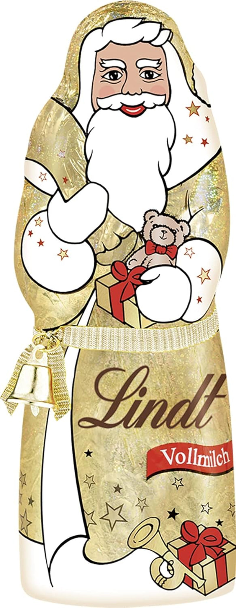 Lindt Santa Glamour, Milchschokolade, neues Design, 1 Packung (18 x 125 g)