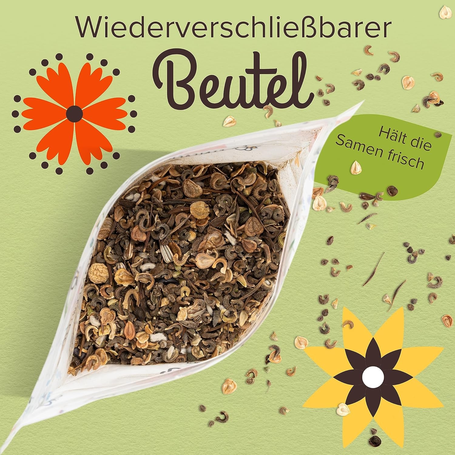 100 g Premium-Wildblumensamen für eine farbenfrohe Blumenwiese – lebendige und nektarreiche Blumensamenmischung für Bienen und Schmetterlinge (inklusive kostenlosem E-Book)
