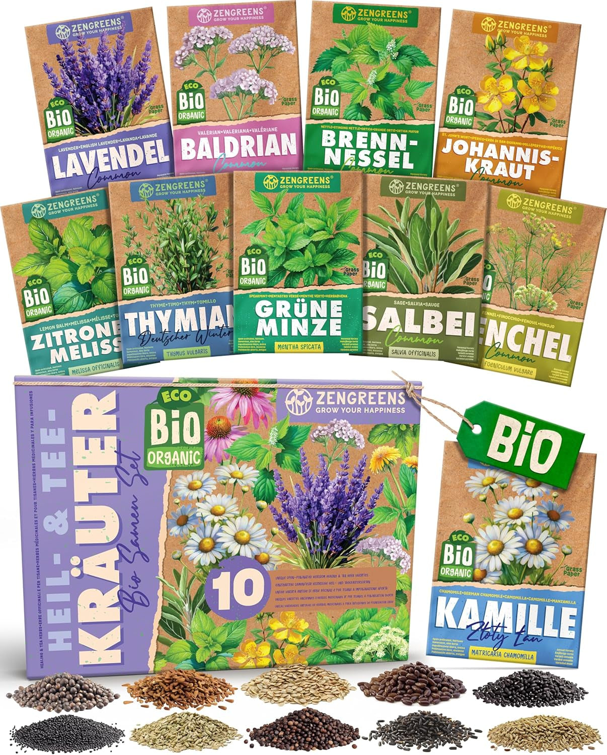 Bio-Tomatensamen im 10er-Set – 10 Tomatensamen für den einfachen Anbau im Garten, Balkon oder Hochbeet – Pflanzensamen – Setzlinge