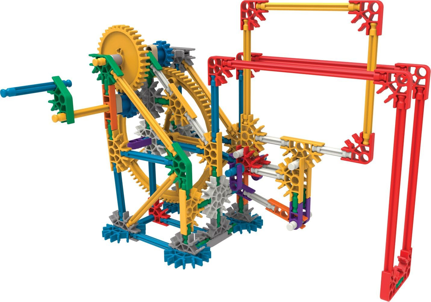 MINT-Forschung Getriebe-Baukastenset, K'NEX Bildung, Basic Fun, 79318, Lernset mit 3 Funktionenden Designs, Technik für Kinder, Konstruktionsspielzeug für Jungen und Mädchen ab 8 Jahren