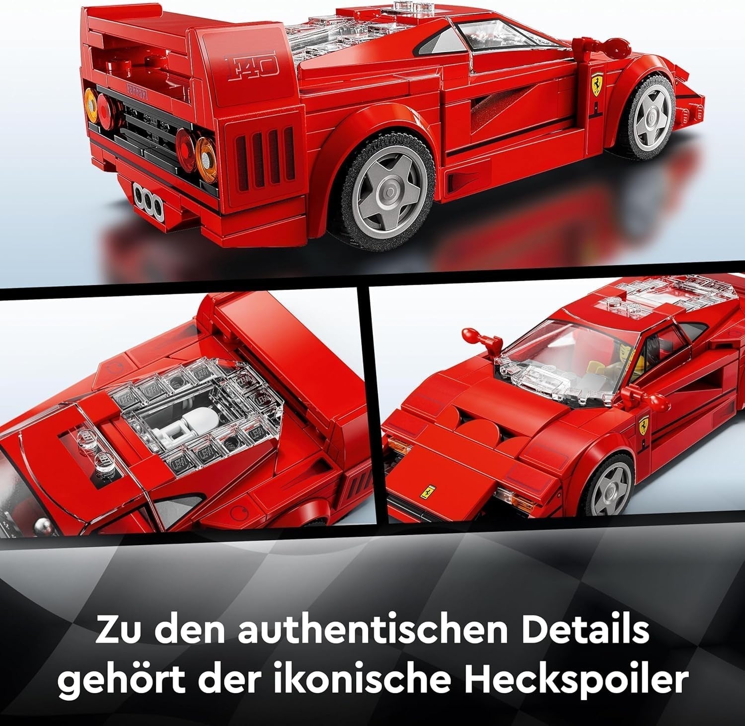 LEGO Speed Champions Ferrari F40 Supersportwagen, Spielset mit baubarem Spielzeugauto und Minifiguren-Fahrer, Sammelbauset für Kinder, Geschenk für Jungen und Mädchen 76934 Bausets Besuchen Sie den LEGO-Store