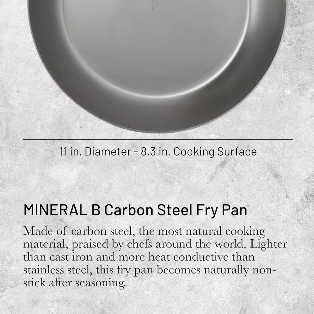 MINERAL B PRO Bratpfanne aus Stahl. Töpfe und Pfannen von Naty Shop