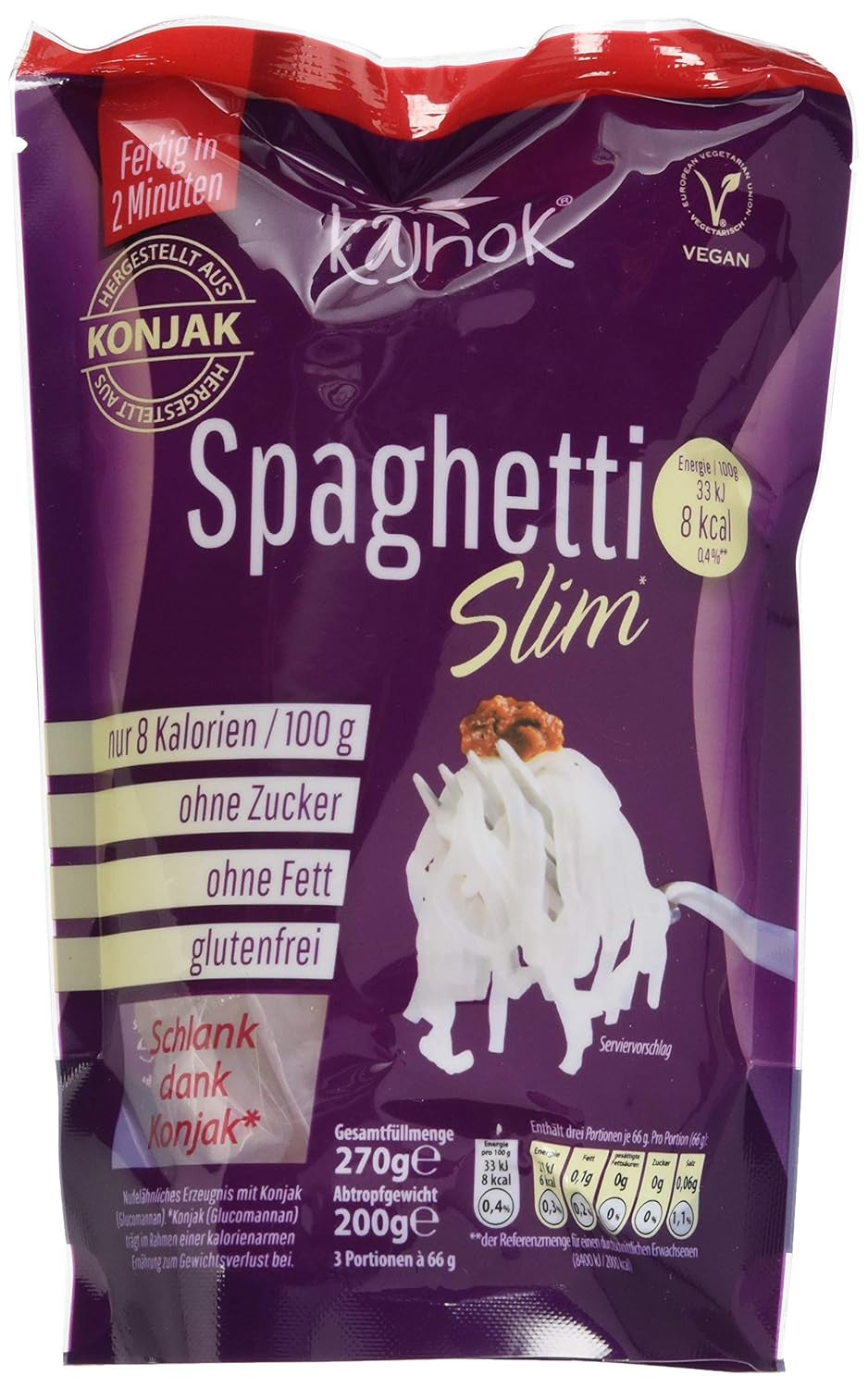 Dünne vegane Spaghetti, 200g
