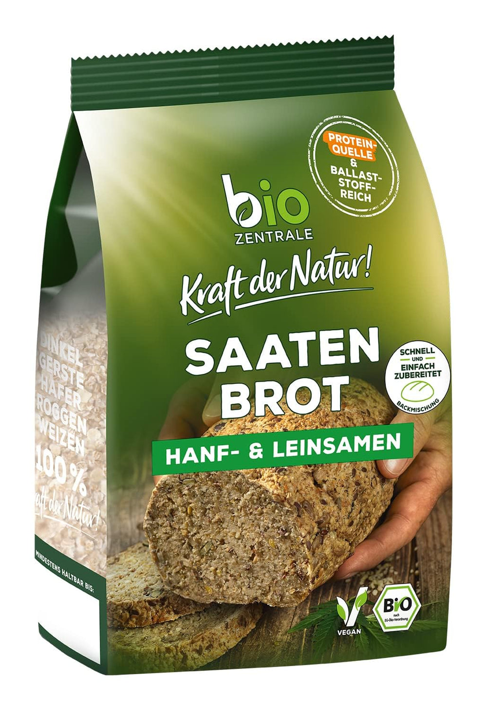 Biozentrale ganze Leinsamen | 7 x 400g Bio-Leinsamen | Ideal für Joghurt, Müsli und Brot | Alternative zu Flohsamen, Hanfsamen und Chiasamen