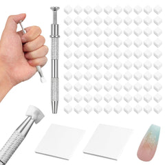 100Stks Latexfrei Nailart Schwämme, Ombre Nagelschwammpinsel, Nagelschwamm Mit Metallgreifer 100 Blatt Nailart-Mischpapier Aufbewahrungsbox, Maniküre Schwamm Applikator Für Farbverlauf Nailart