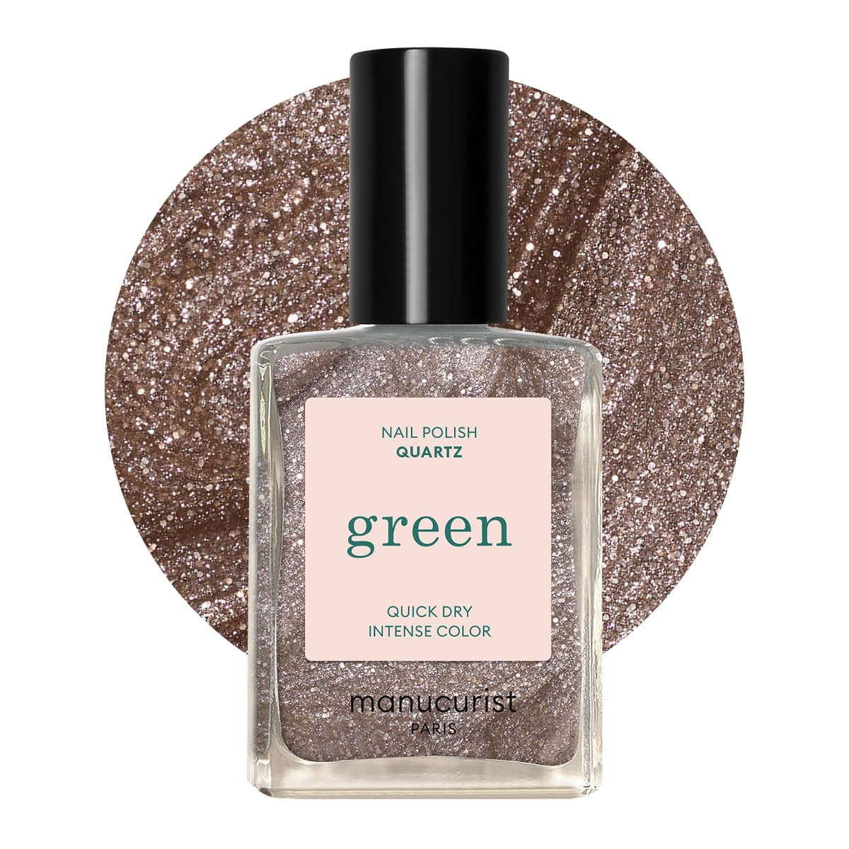 Manucurist Green – Rosy Beige Shell Beige Nagellack – Schnell trocknender Nagellack – DIY-Nägel – Vegan 12-Free – Pflanzenbasiert – Nagellack – Hergestellt in Frankreich