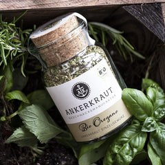 Ankerkraut BIO Oregano, gerebeltes Küchen-Kraut, 15 g im Korkglas, Bio-Qualität zum selber Sürzen, Gewürz mediterrane Küche für Pizza & Pasta