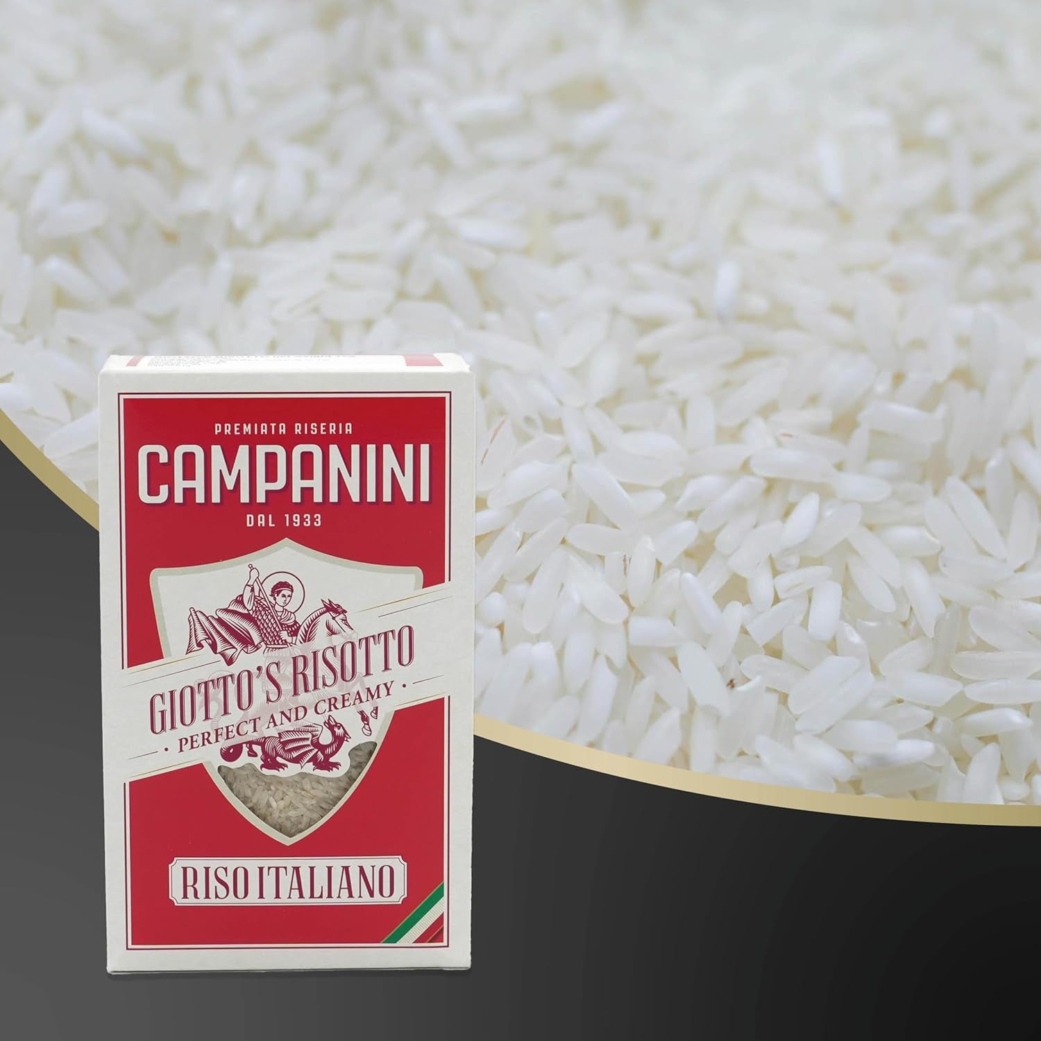 Originalreis für Risotto | Campanini-Reis für Risotto | 1000g | aus Italien | Risottos und Suppen