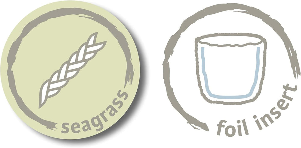 Scheurich Seagrass 17, ghiveci tip coș/ghiveci tip coș din iarbă de mare, culoare: Alb, diametru 17 cm, înălțime 16 cm, volum 3,5 l.