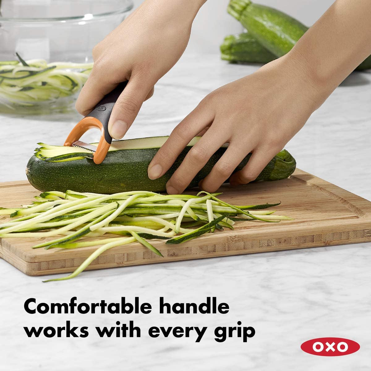 OXO Good Grips peeler cu funcție julienne, negru Peeler OXO
