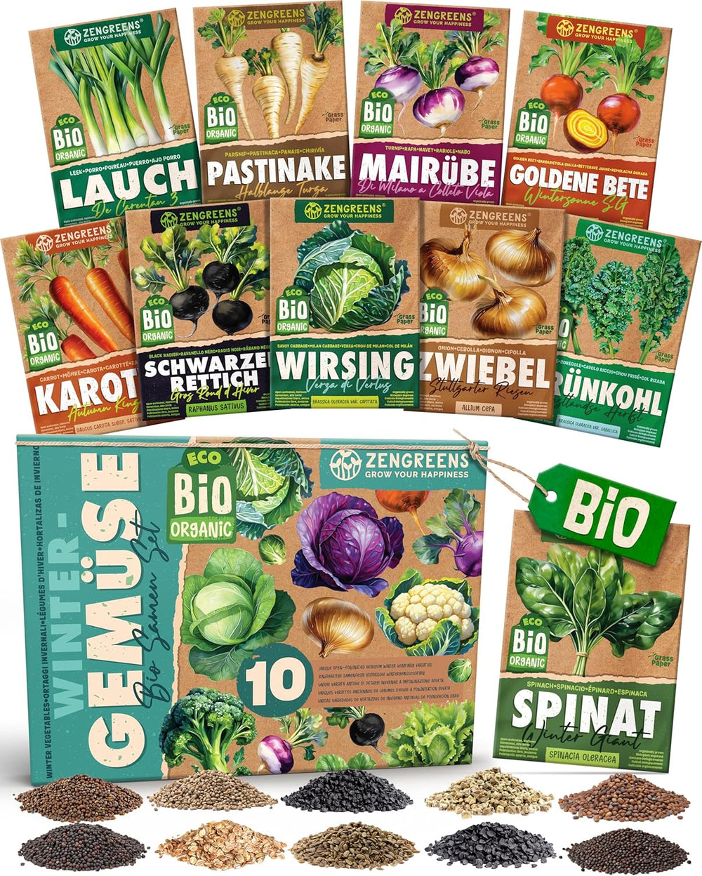 Bio-Tomatensamen im 10er-Set – 10 Tomatensamen für den einfachen Anbau im Garten, Balkon oder Hochbeet – Pflanzensamen – Setzlinge