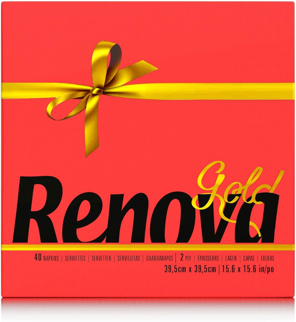 Șervețele de hârtie Renova roșu auriu - 40 de șervețele