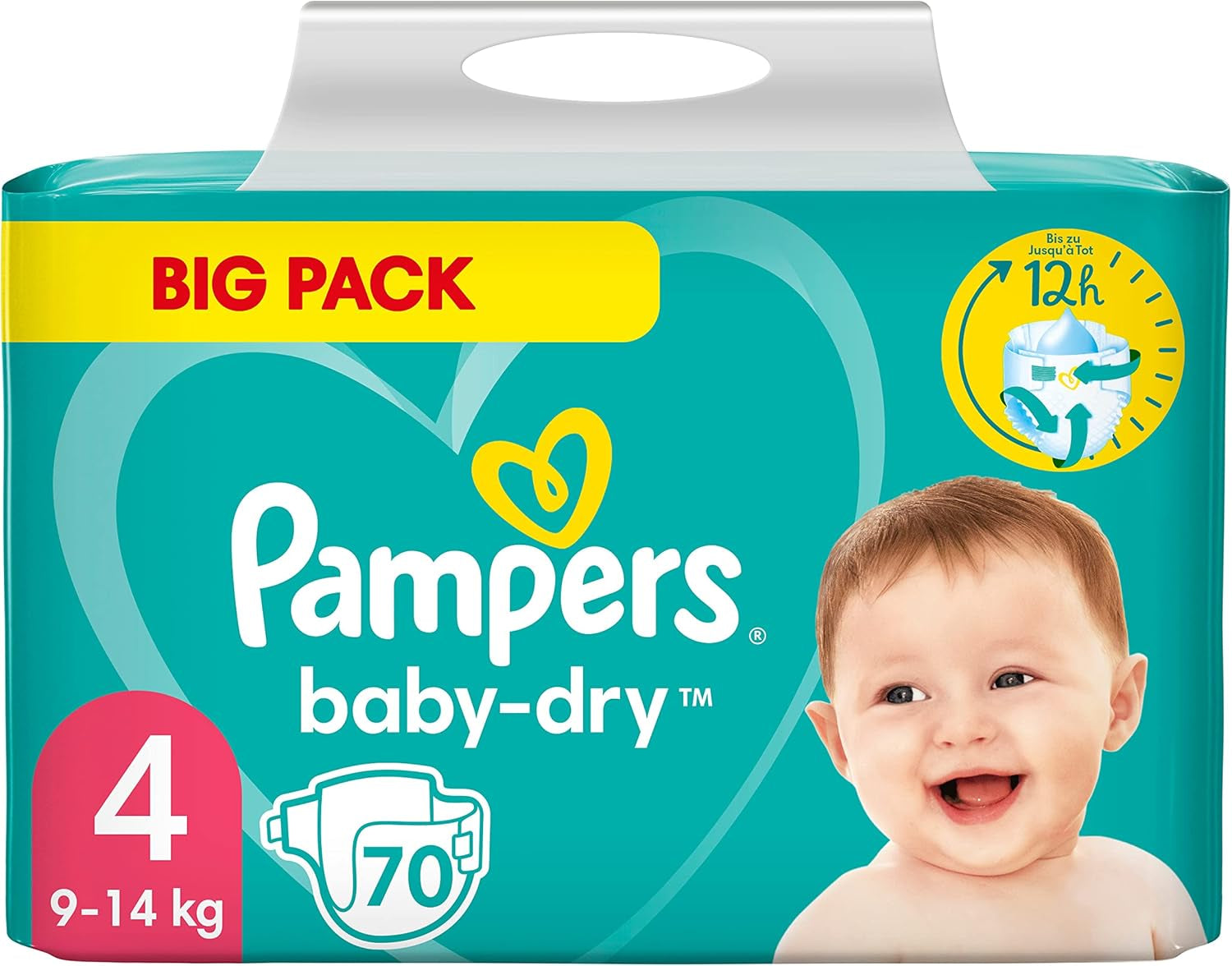 Pampers (alte Version), Höschen, Größe 4, 9 kg–15 kg, Dreierpack (1 x 88 Windeln)