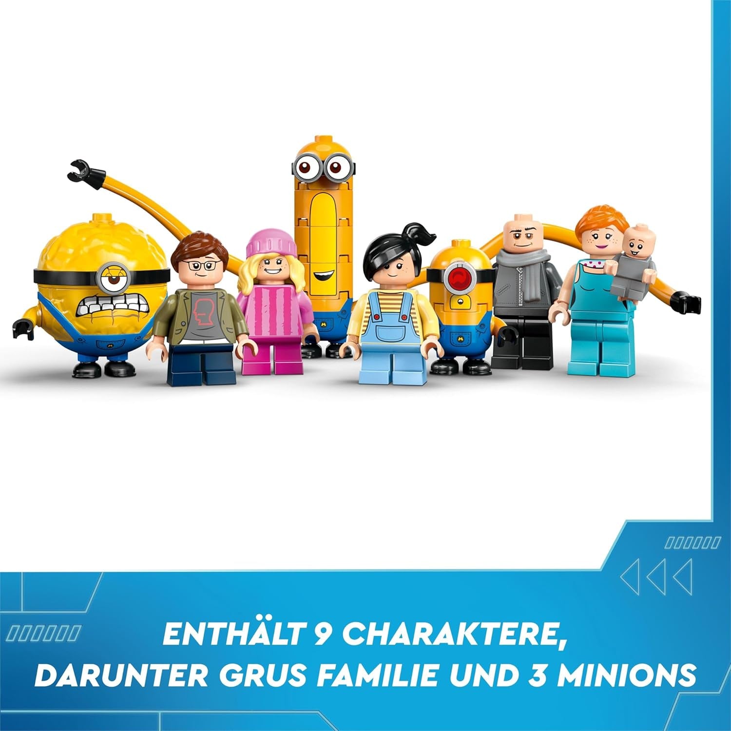 LEGO I - Simply Incorrigible 4 Gru's and Minions' Family Villa I - Simply Incorrigible 4 Movie Playset Kinderspielzeug Geschenk für Jungen und Mädchen ab 8 Jahren 75583 Bausets Beuche den LEGO-Store
