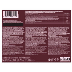 Kirschen in Rum – 220 g – 8 dunkle Schokoladenmünzen mit Kirsch-Rum-Gelee – Marzipan-Spezialität mit Früchten und Alkohol – Schokolade mit Alkohol – Geschenkidee