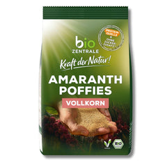 Biozentrale Amaranth-Puffs | 125 g | vegan | kleine expandierte Amaranthkörner | Proteinquelle | für Müsli, Joghurt und bunte Frühstücksbowls