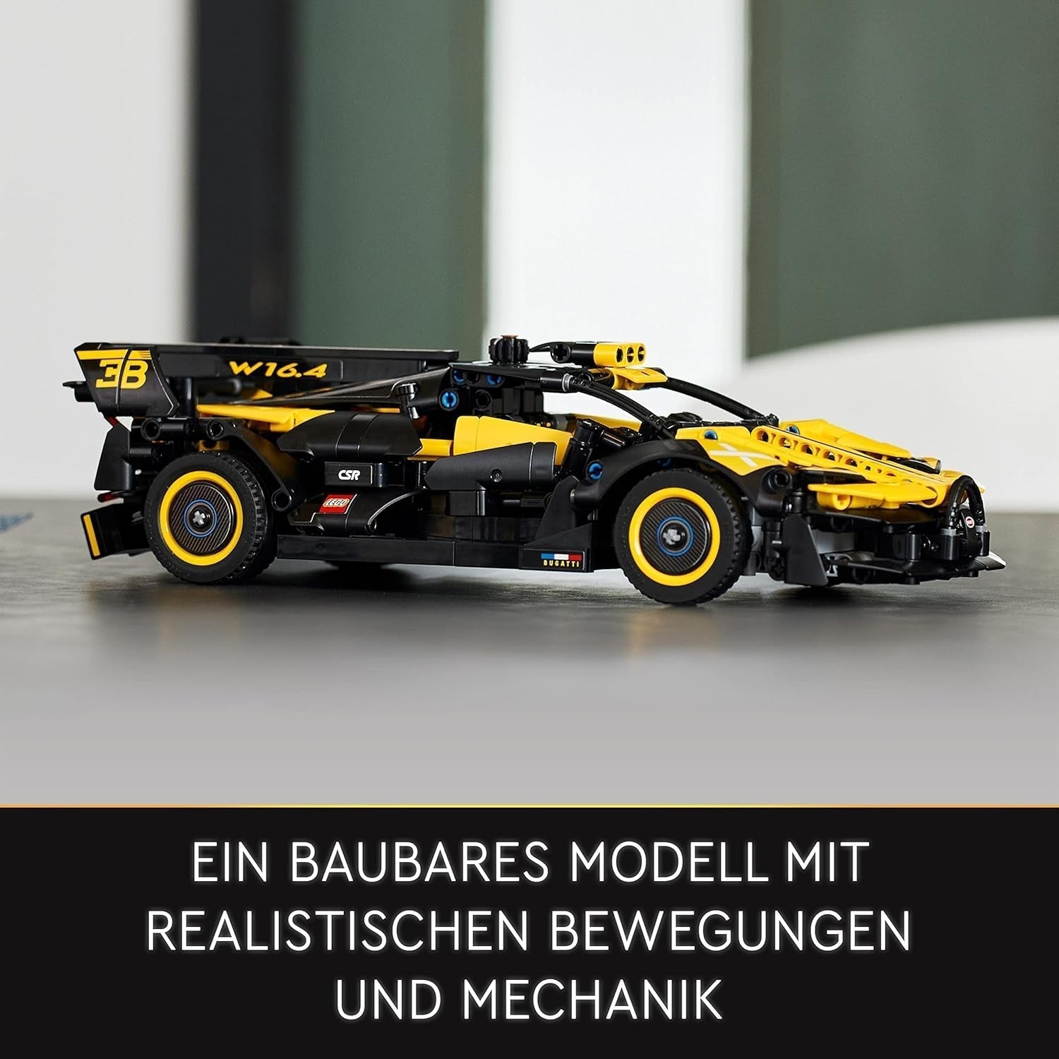 LEGO Technic Bugatti Rennwagen, Automodellbausatz, Sportwagenspielzeug, kultiges Sammlerauto-Set, Bauspielzeug ab 9 Jahren 42151 Bausätze Besuchen Sie den LEGO-Store