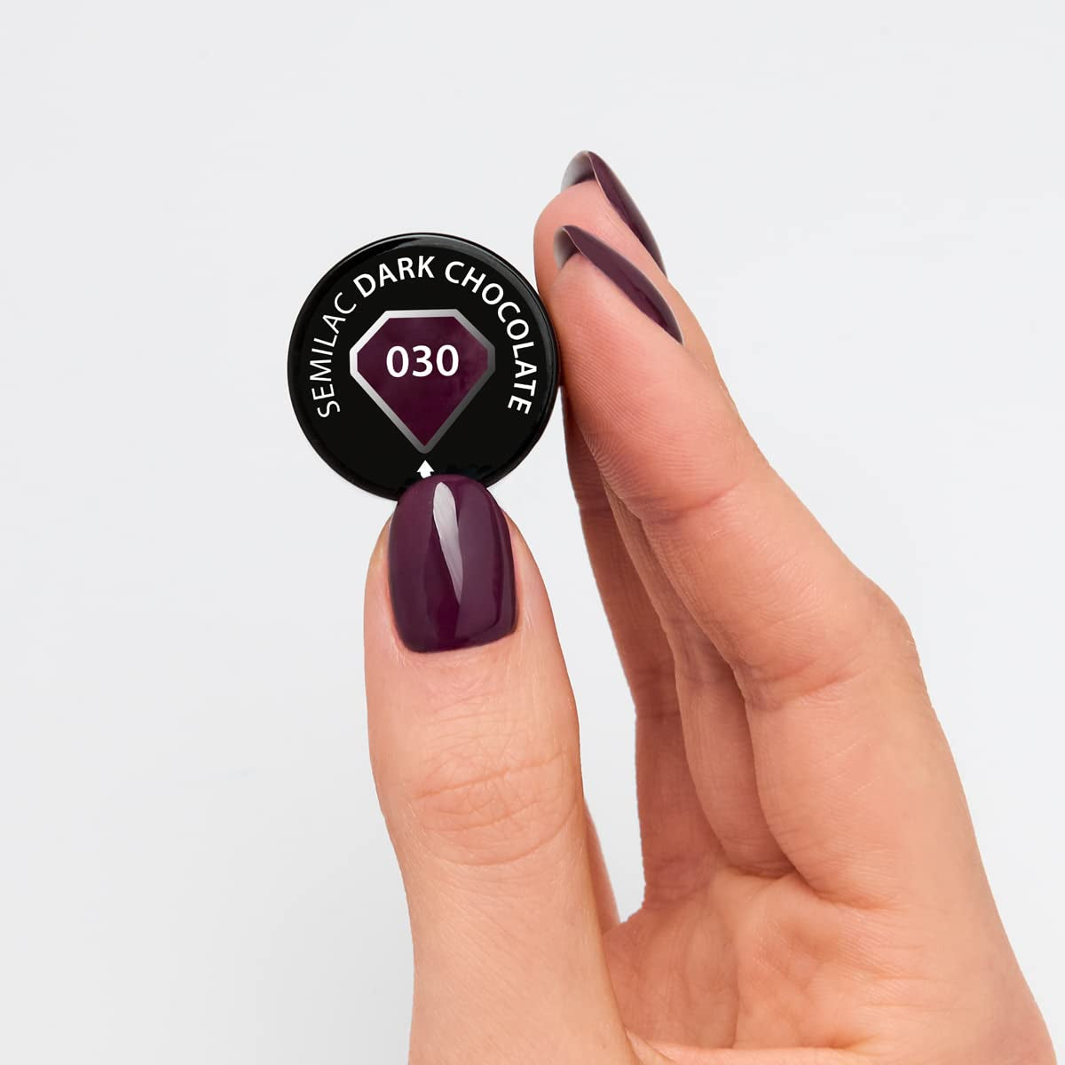 Semilac UV-Nagellack 030 dunkle Schokolade, 7 ml, Allure-Kollektion