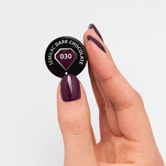 Semilac UV-Nagellack 030 dunkle Schokolade, 7 ml, Allure-Kollektion