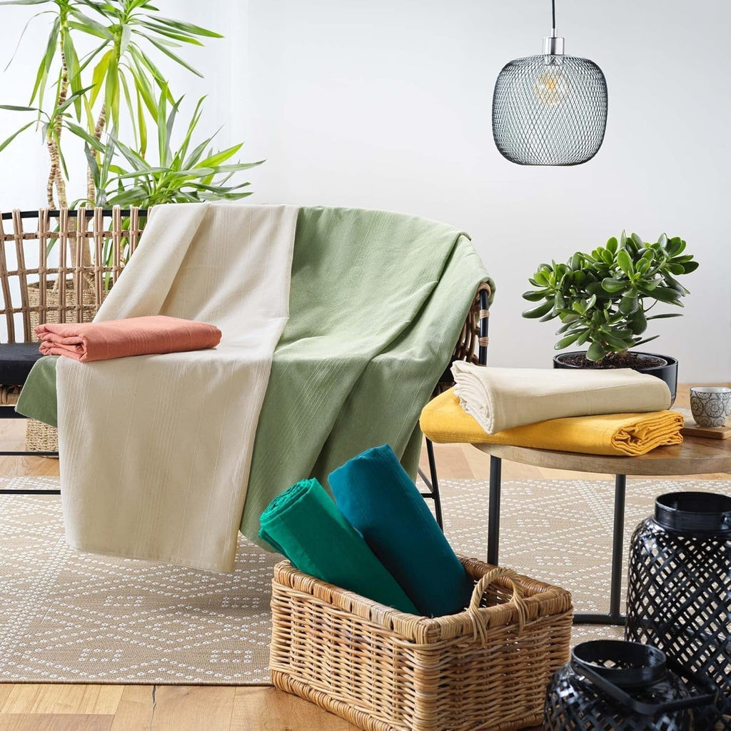 Douceur D'Intérieur, Pătură (220 X 240 Cm) Lucile Curry, Polycotton, Unicolor Paturi si Cuverturi Douceur d'IntÃ©rieur